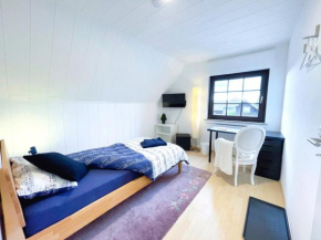 Monteurwohnung Korte, Teams, 6 Einzelzimmer, 2024 renoviert, Smart TV, Garten, neue Bäder
